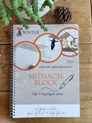 Mitmachblock für Senioren - Winter Edition