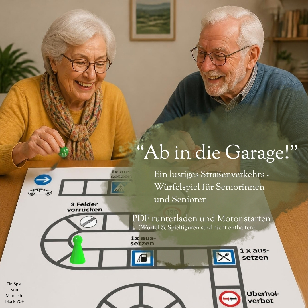 Würfelspiel für Senior:innen mit oder ohne kognitive Beeinträchtigungen